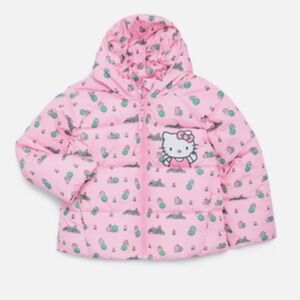 Hello Kitty Pink Puffer Coat Jacket 5T Girl Sanario